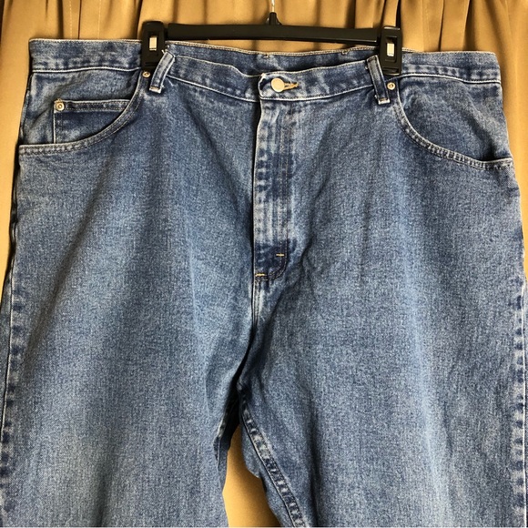Wrangler Denim Levi Blue Jeans - 42x30 - Picture 3 of 10